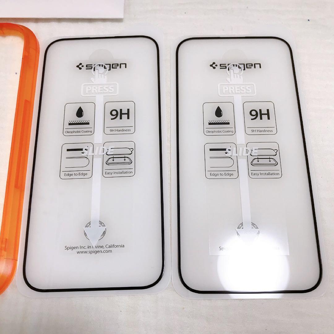 全面保護 ガラスフィルム iPhone 14 Pro 用 ガイド枠付き iPho