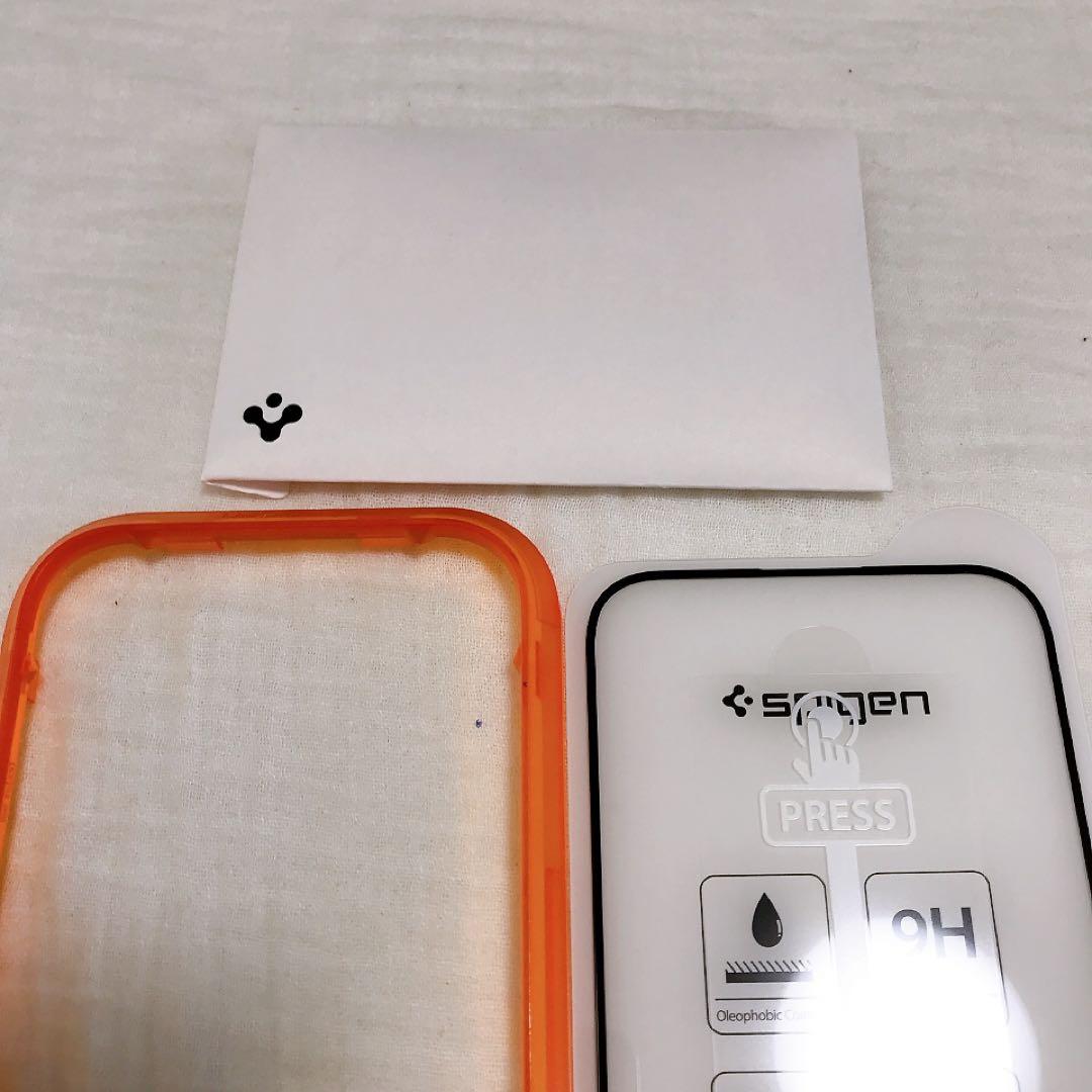 全面保護 ガラスフィルム iPhone 14 Pro 用 ガイド枠付き iPho
