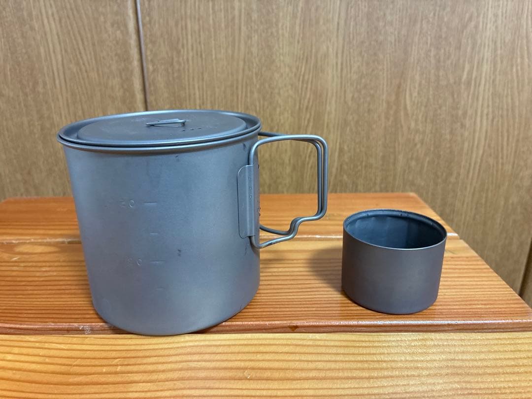 TOAKS チタンマグ　アルコールストーブ　クッカーセット