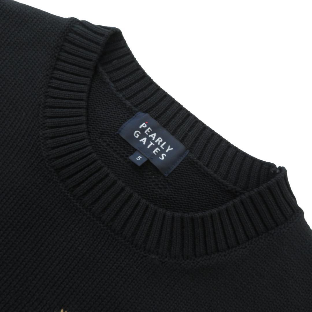 【美品】PEARLY GATES ニットセーター 5 非売品 [M7434]