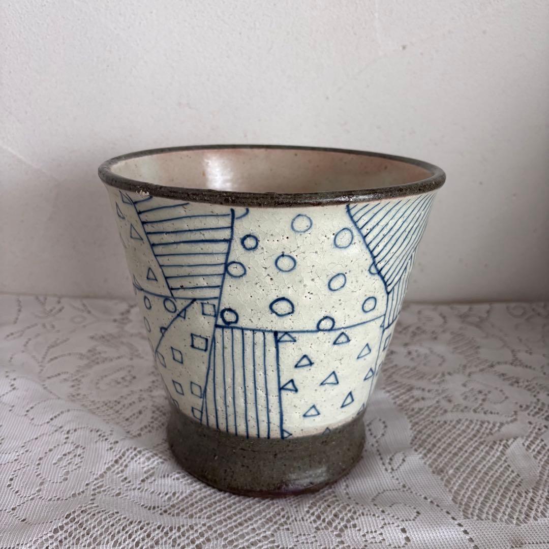 Green Craft Dachi 美濃焼ワインクーラー パッチワーク花瓶陶磁器