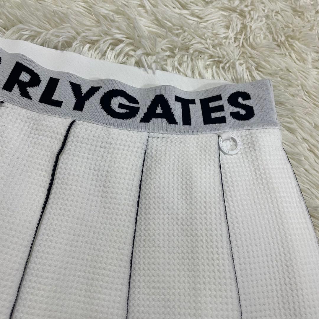美品 PEARLY GATES ワッフル　プリーツスカート　ゴルフ