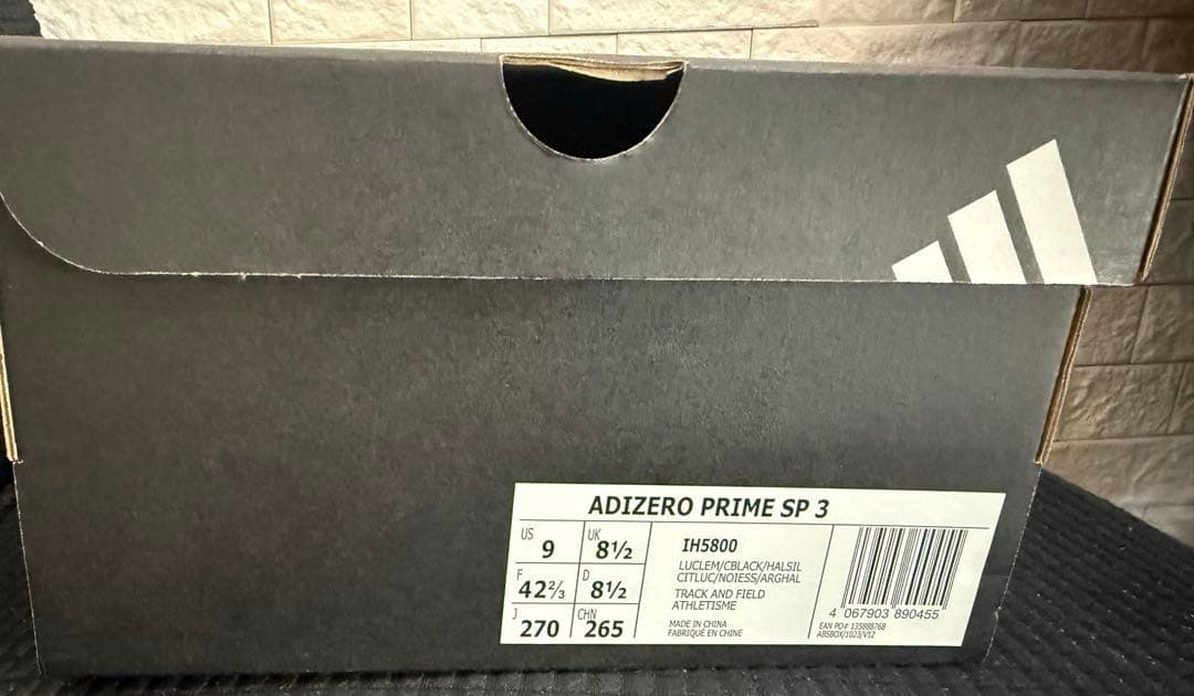 スパイク・シューズ ADIZERO PRIME SP3 27cm