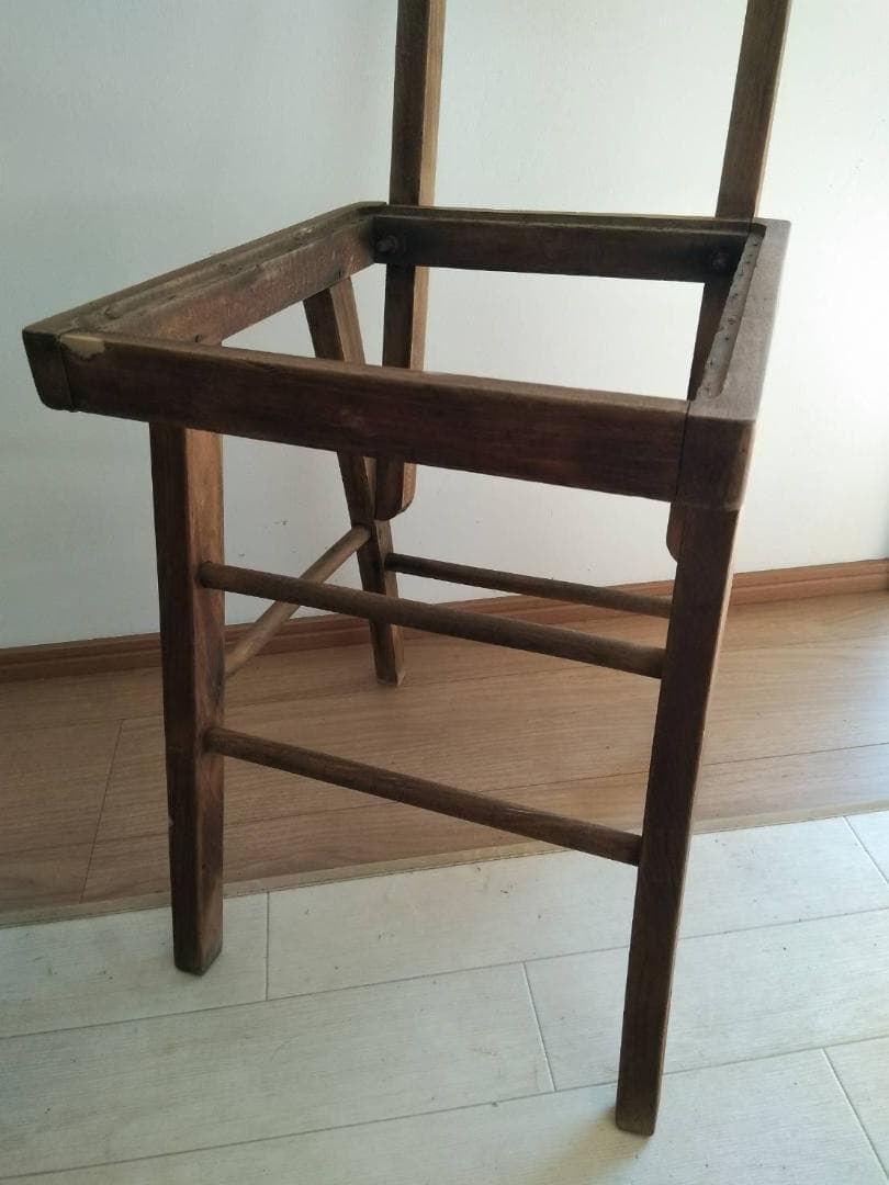 【張替え未使用品】昭和ヴィンテージ椅子リメイク品