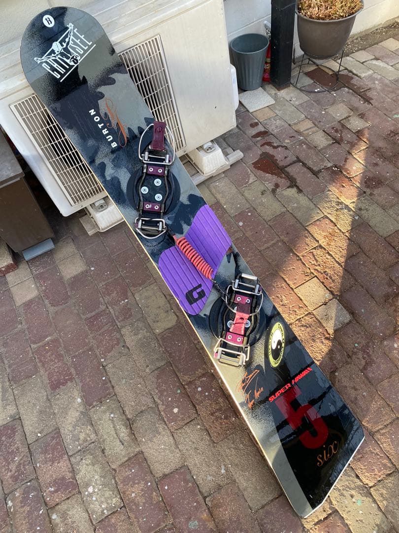 レア　Burton アルペンボード155cm バートンビンディングセット