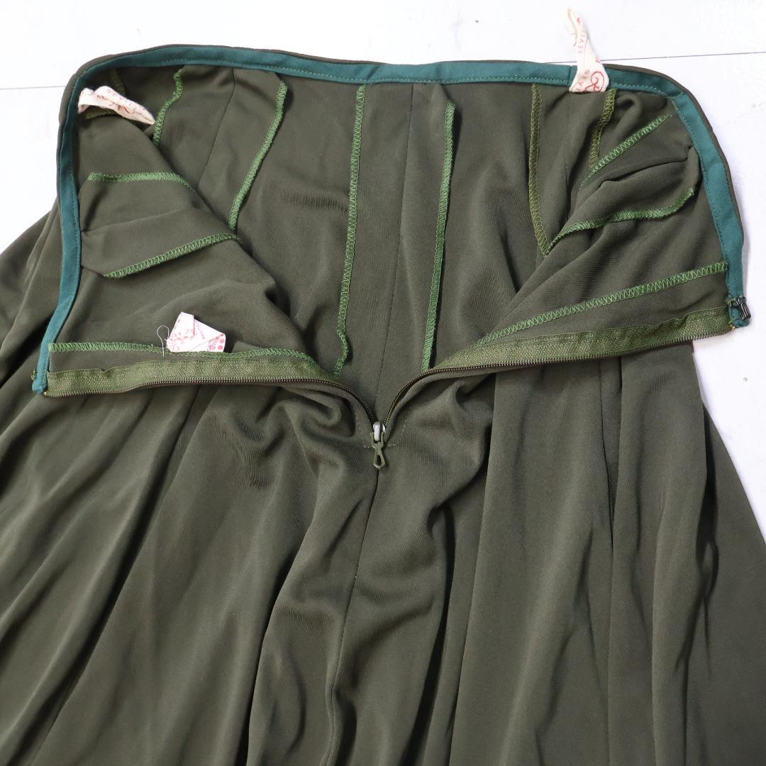 【美品 フラメンコ衣装】カーキ MARIA ROSA ファルダ ボランテ 緑