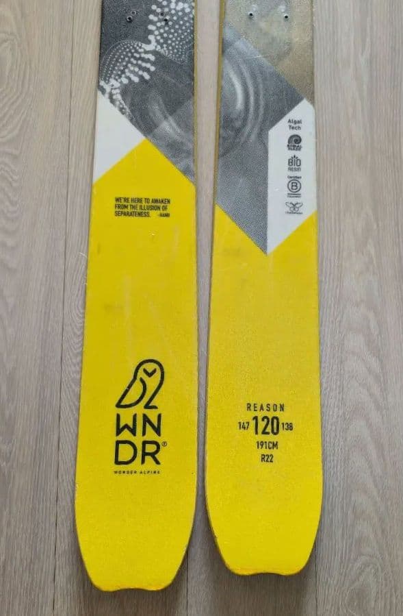 WNDR Reason 120 スキー板 Phantom施工済み