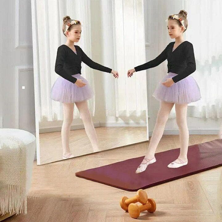 割れない鏡 ウォールミラー 壁掛け 姿見鏡 40×90cm ブラック 1619