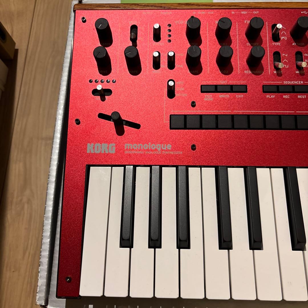 【希少】KORG monologue シンセサイザー レッド 25鍵【最終価格】
