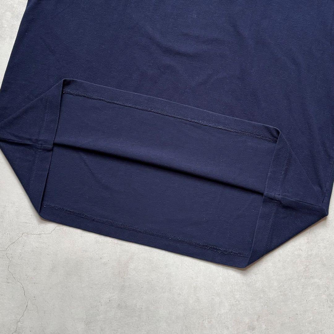 BEAMS GOLF パープルレーベル ハイネック長袖シャツ 微起毛ロゴワッペン