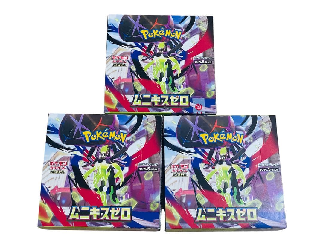 【新品未開封】 メガドリームex3box ムニキスゼロ3box　ポケモンカード