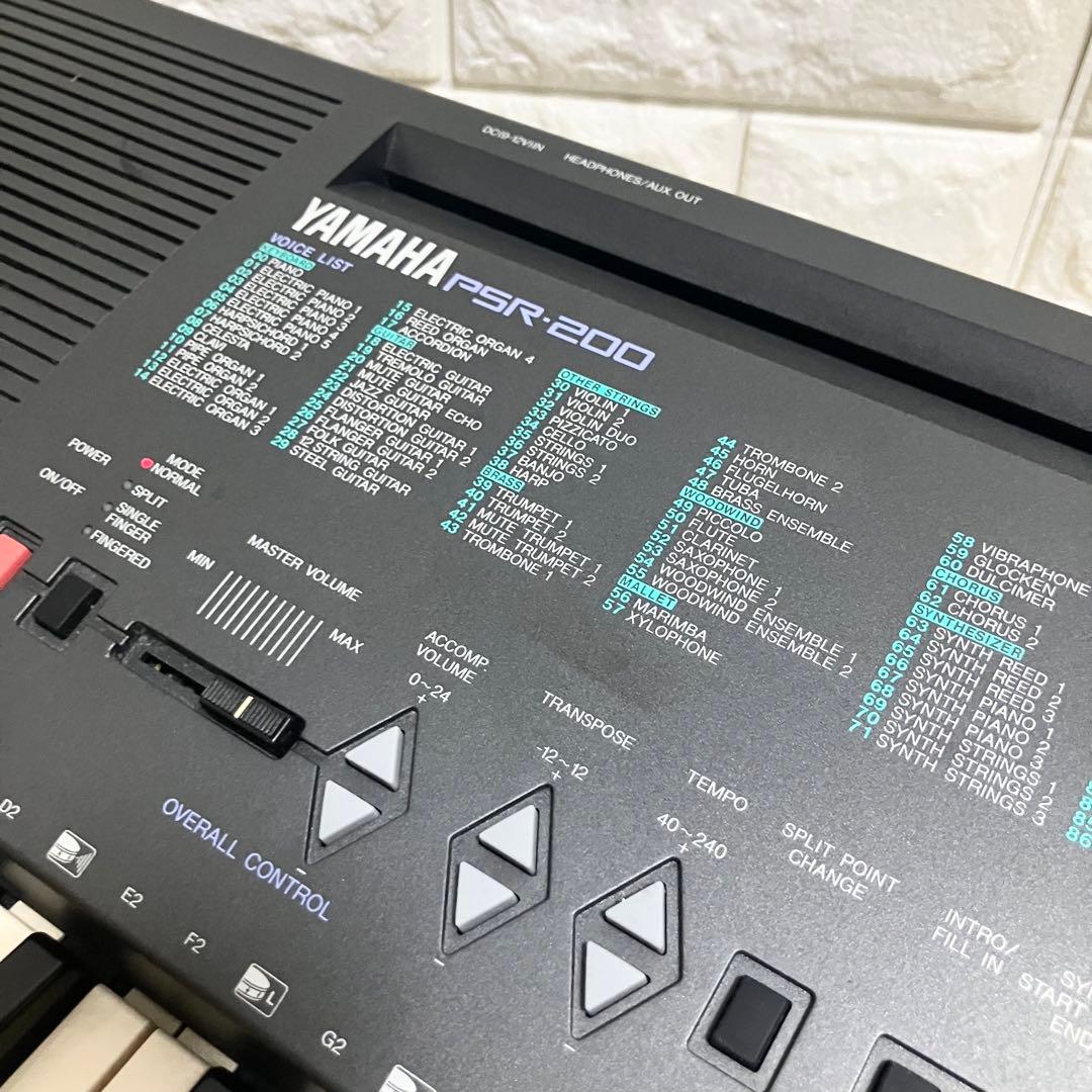 61鍵盤/YAMAHA PSR-200 ヤマハ ポータブルキーボード 電子ピアノ