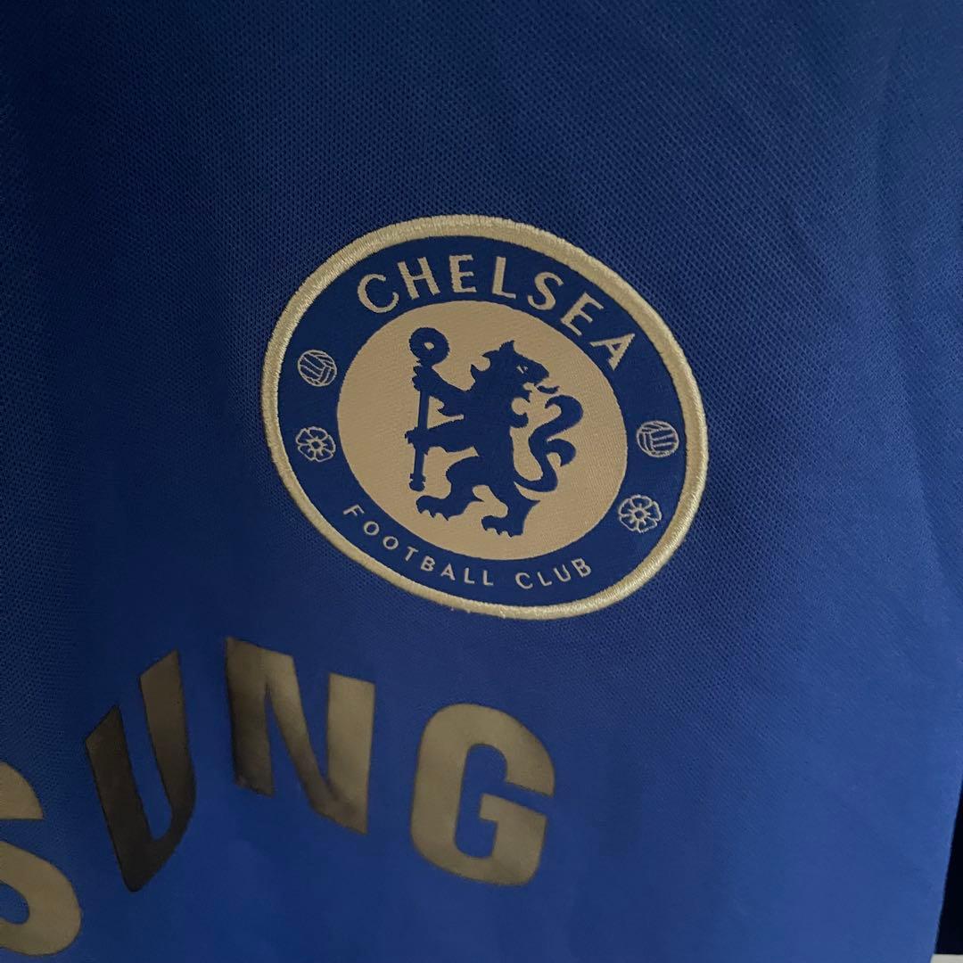 チェルシー2012/13ホーム　adidas サッカーユニフォーム 刺繍ロゴ