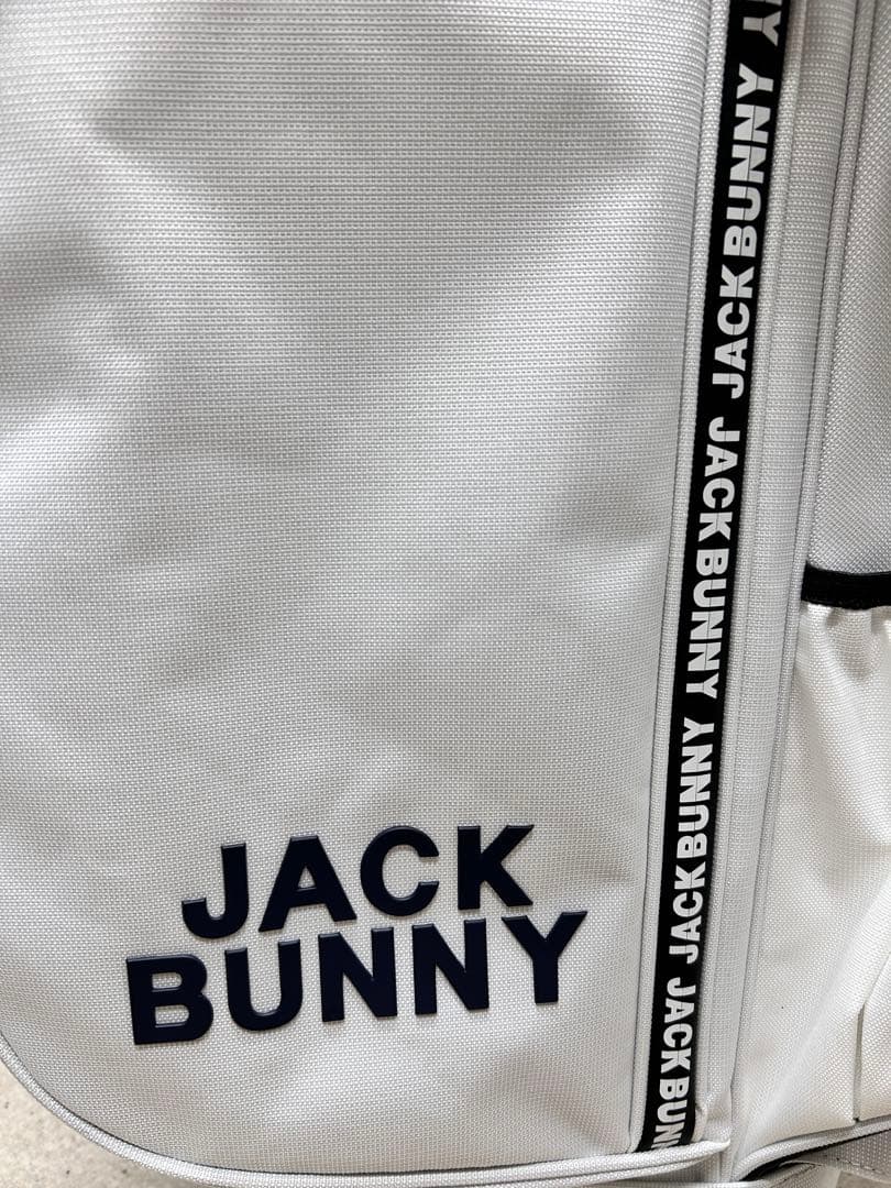 【よっしー】JACK BUNNY キャディバッグ ホワイト 新品未使用