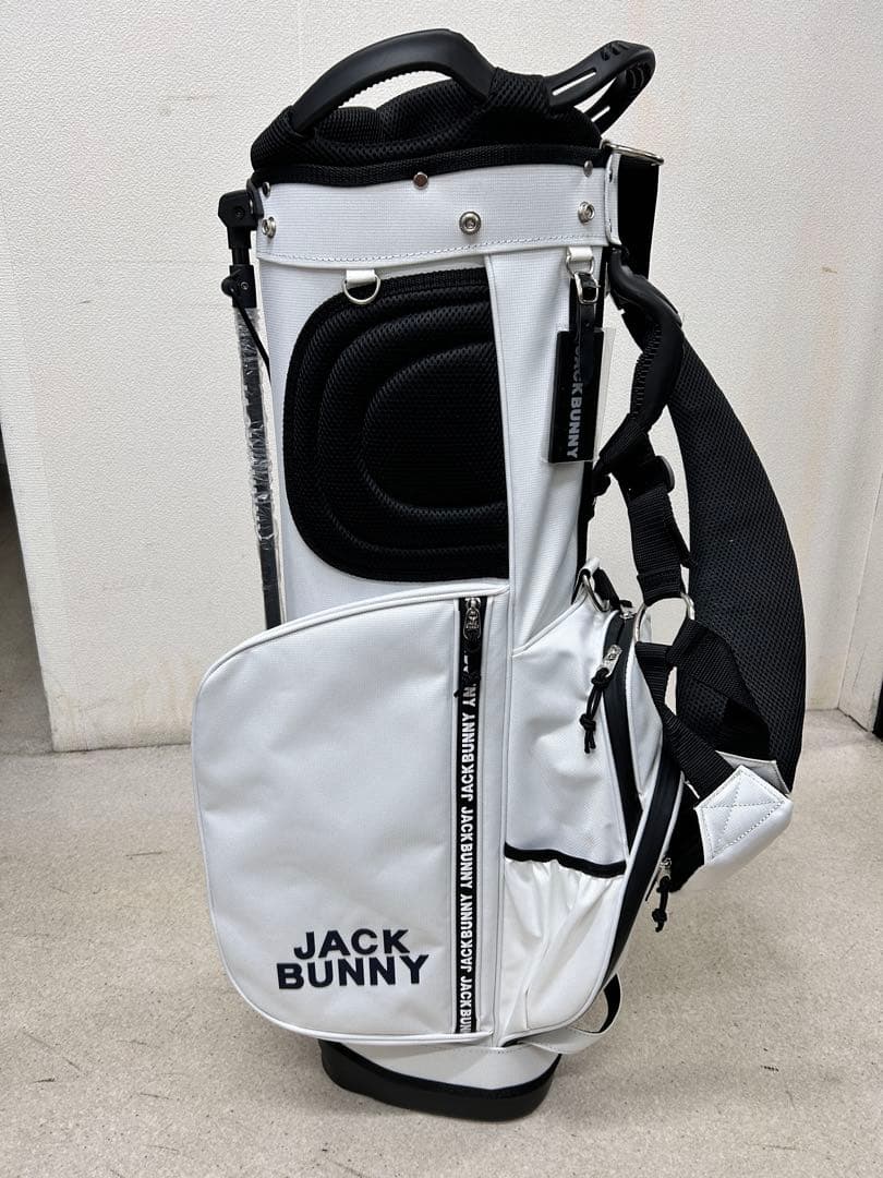 【よっしー】JACK BUNNY キャディバッグ ホワイト 新品未使用