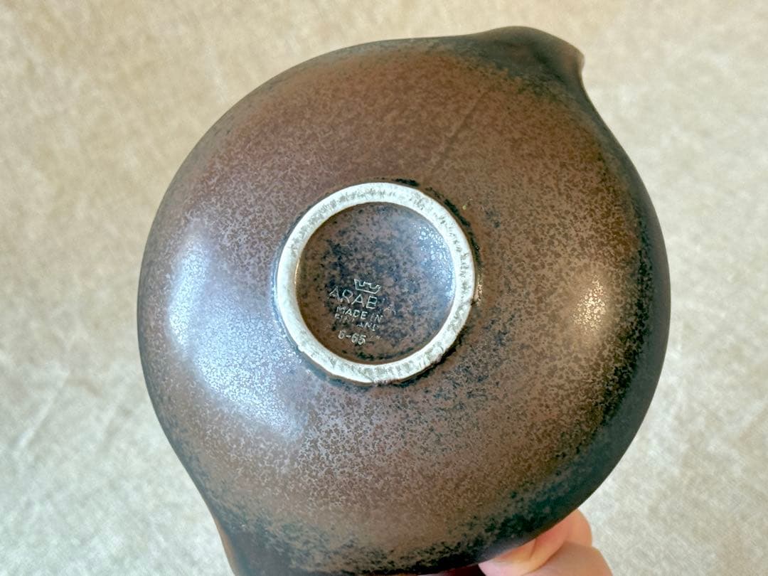 ARABIA vintage Ruska 持ち手のついたフラワーベース