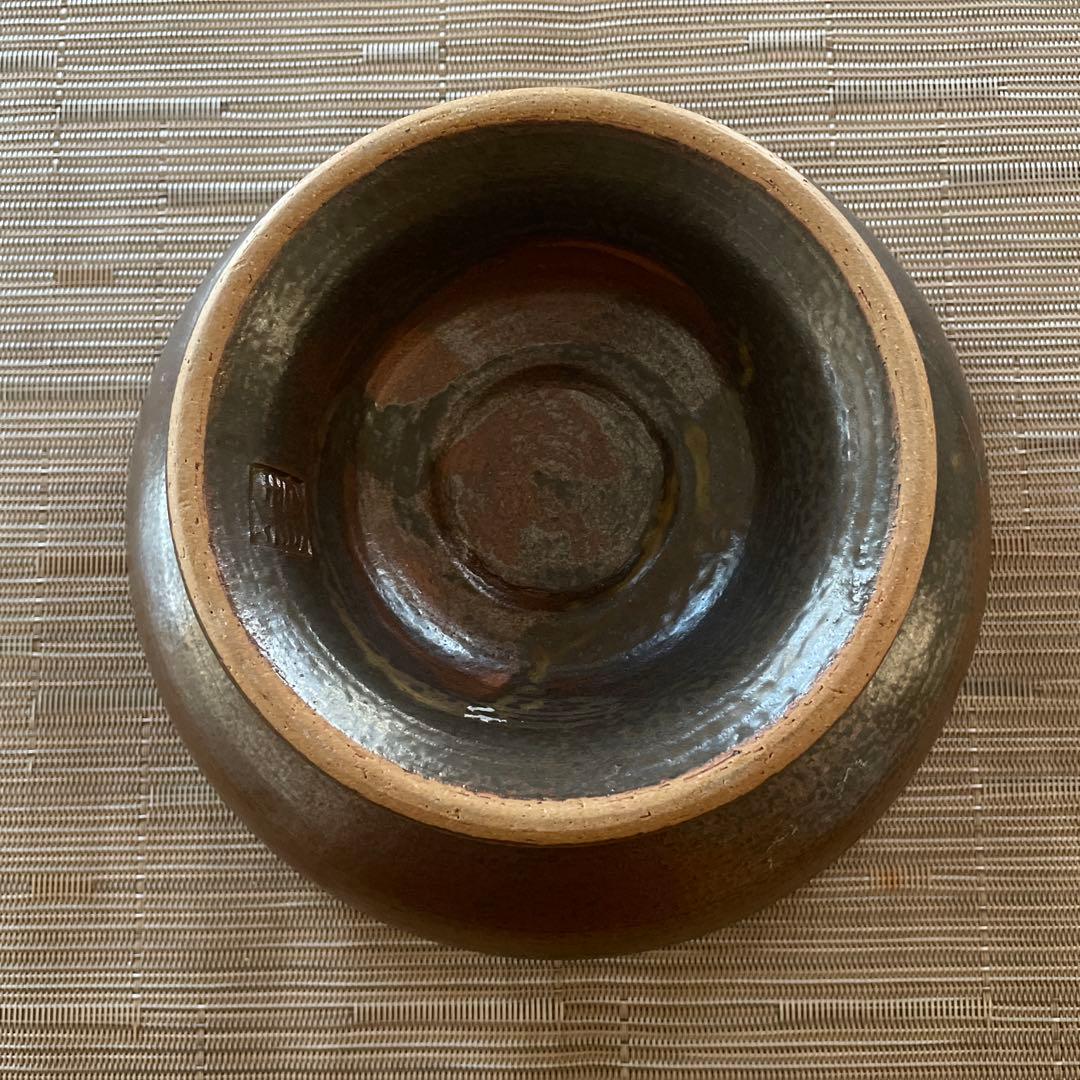 希少　瀬戸焼高台皿　鈴木義美