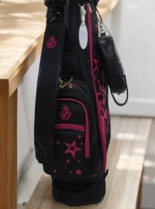 送料無料/超美品　MIZUNO ミズノブラック/ピンク キャディバック/バッグ