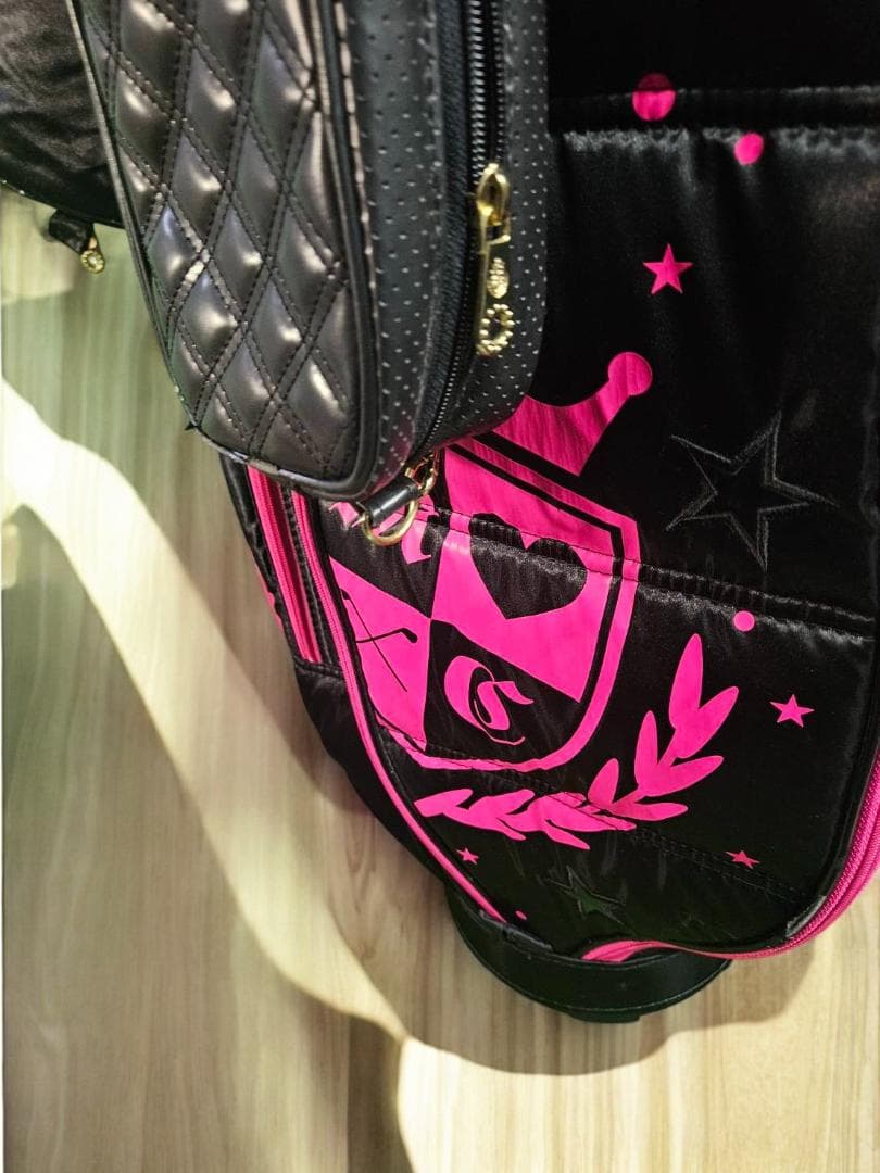 送料無料/超美品　MIZUNO ミズノブラック/ピンク キャディバック/バッグ
