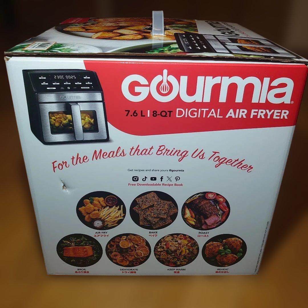 Gourmia デジタルエアフライヤー 窓付7.6L GAF858【新品未使用】