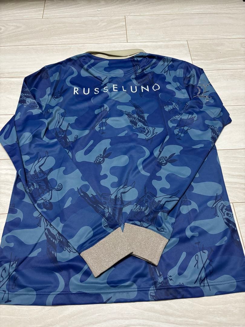 RUSSELUNO（ラッセルノ） ゴルフウェア 速乾性長袖ポロシャツ メンズ