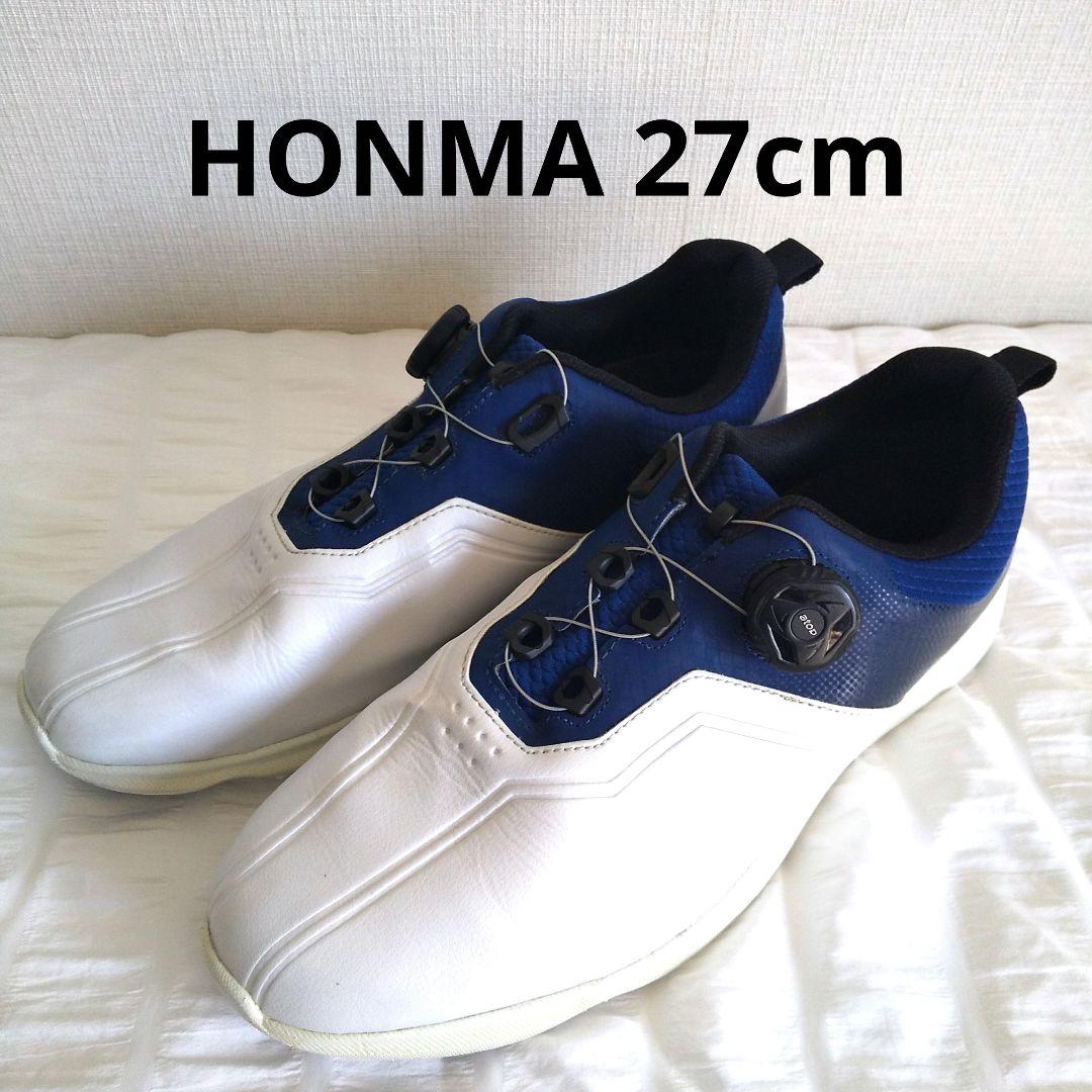 HONMA ゴルフシューズ 27cm ダイヤル スパイクレス ホンマ ホワイト