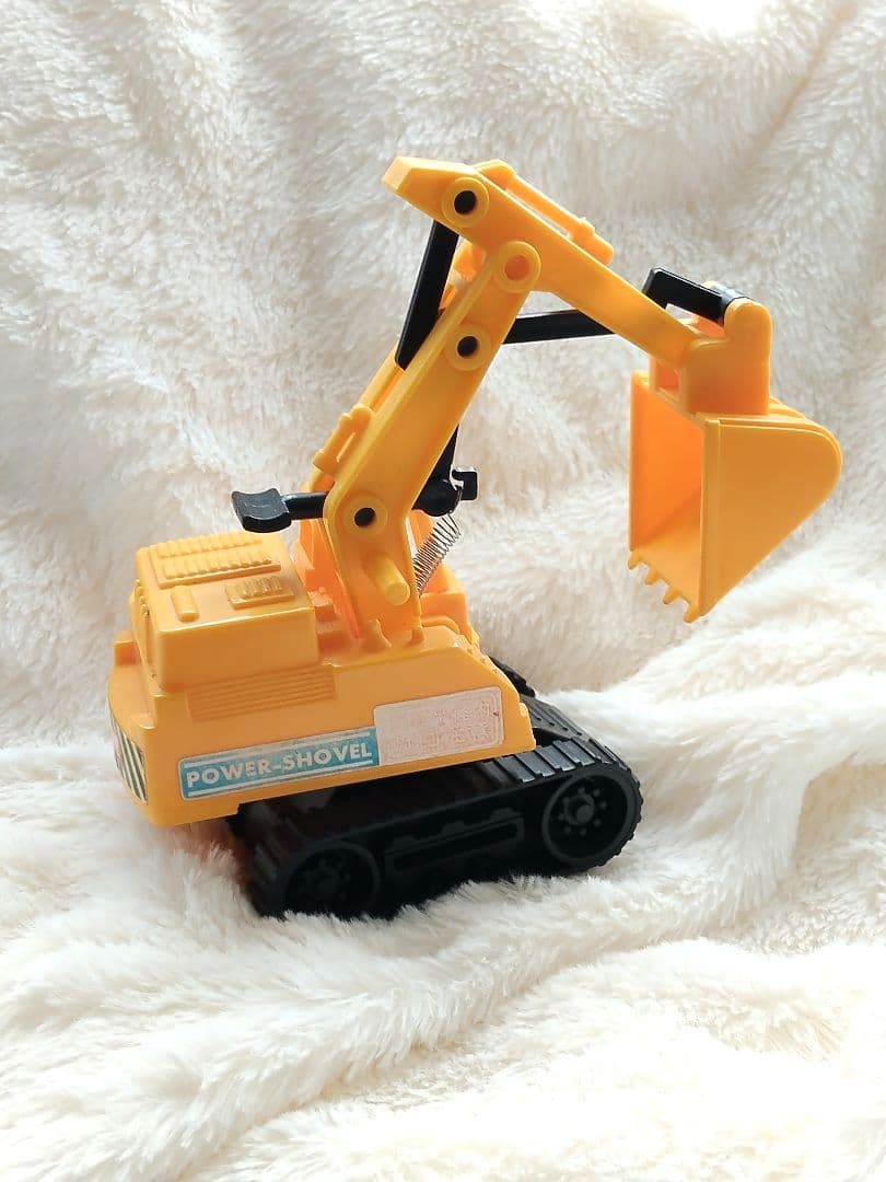 ショベルカー　ミニチュア　レトロ　ミニカー　平成　廃盤　日本製　ヴィンテージ