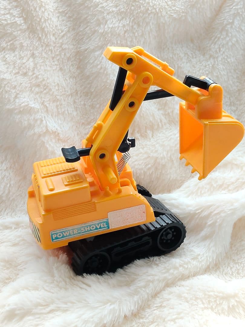 ショベルカー　ミニチュア　レトロ　ミニカー　平成　廃盤　日本製　ヴィンテージ