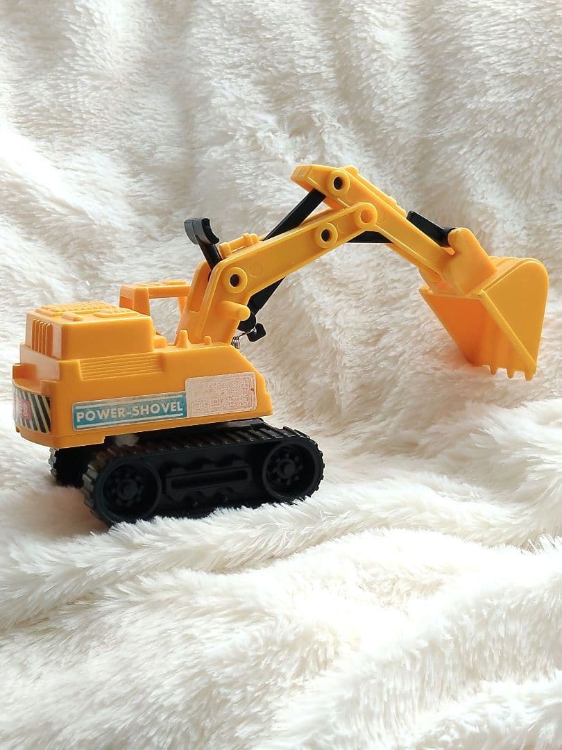 ショベルカー　ミニチュア　レトロ　ミニカー　平成　廃盤　日本製　ヴィンテージ