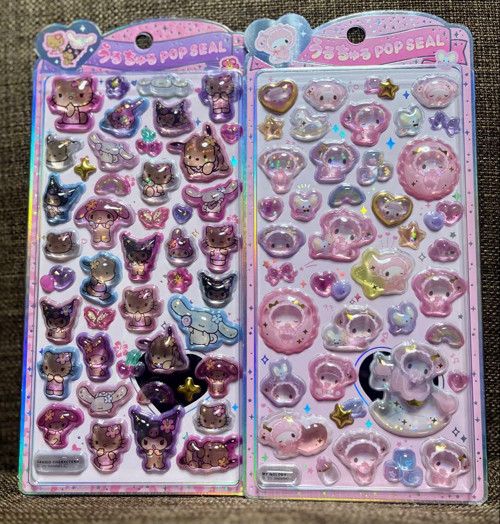 【正規品】うるちゅるポップシール　サンリオ ベビー ポチャッコ 他 6種セット