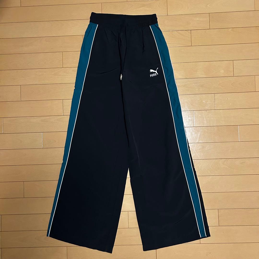 美品 PUMA T7 プーマ トラックパンツ ナイロンパンツ ブラック