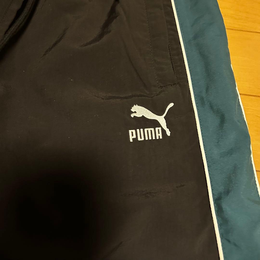 美品 PUMA T7 プーマ トラックパンツ ナイロンパンツ ブラック