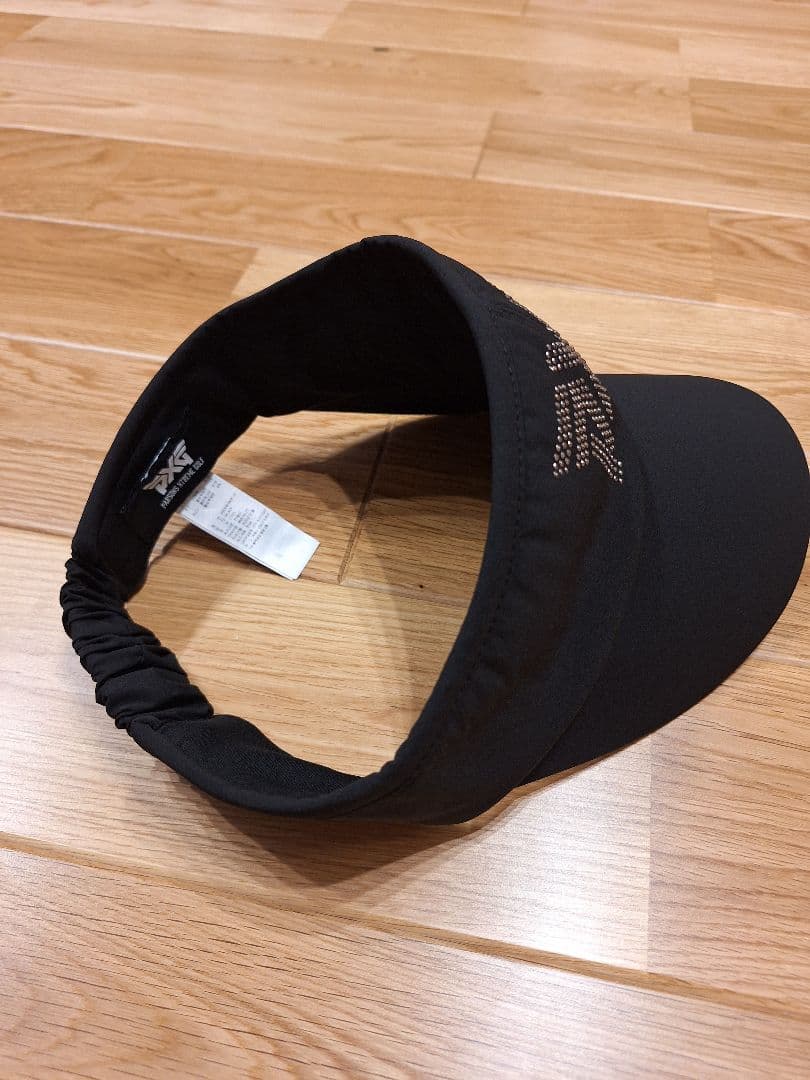 PXG ストーン付きロゴ 黒 ゴルフバイザー