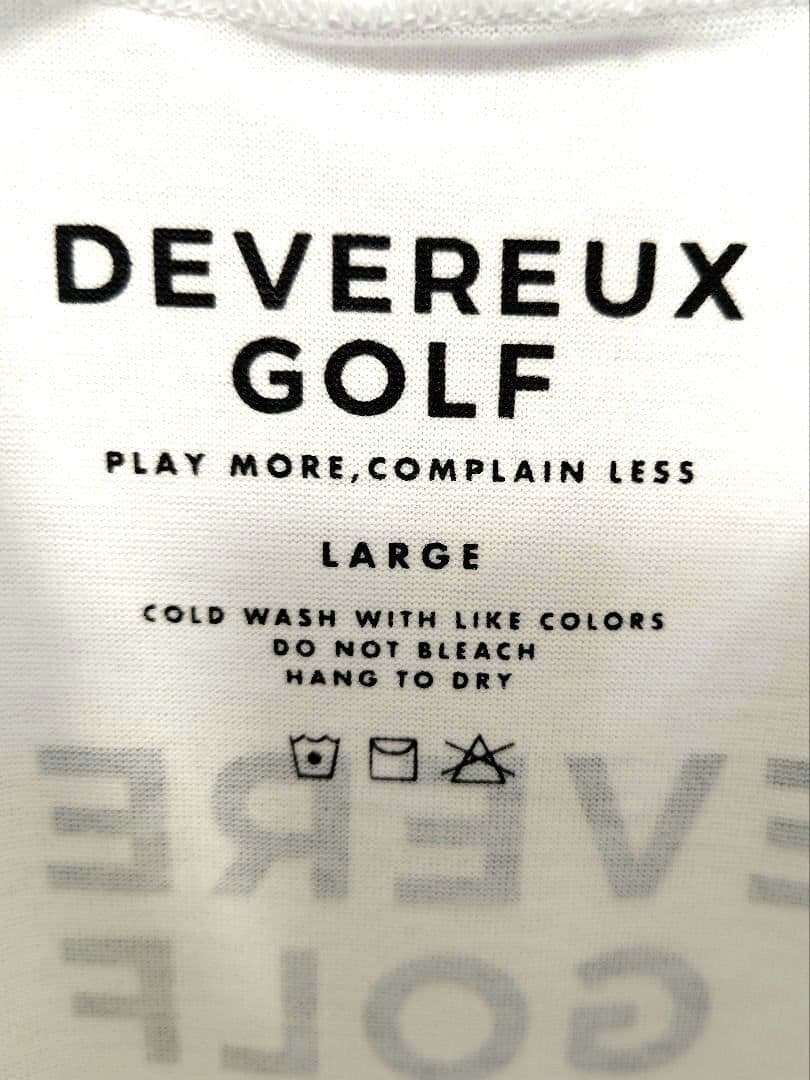 最終値新品【DEVEREUX GOLF】ロンT／チェッカーモックネックシャツ L
