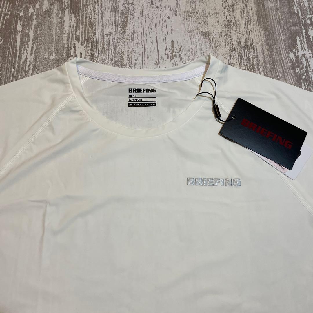 ブリーフィング メンズ クルーネック 半袖ストレッチ　Tシャツ Lサイズ