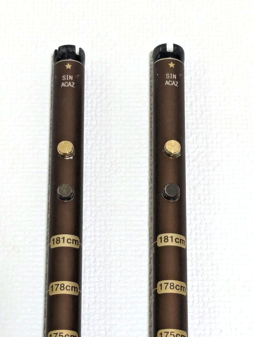 SINANO あんしん2本杖 ウォーキング トレッキング ポール　ブラウン