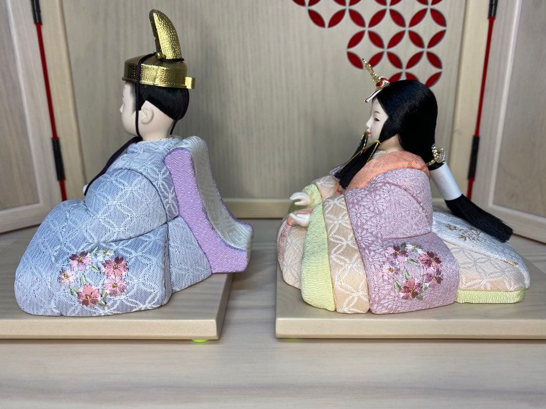 東京久月　木目込人形　ほのか　収納五人飾り・江戸木目込人形　伝統工芸師　新井久夫