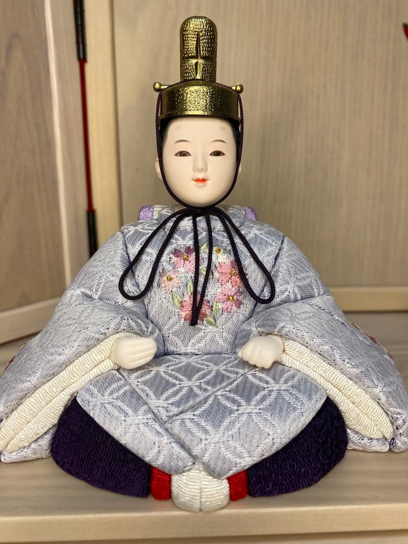 東京久月　木目込人形　ほのか　収納五人飾り・江戸木目込人形　伝統工芸師　新井久夫