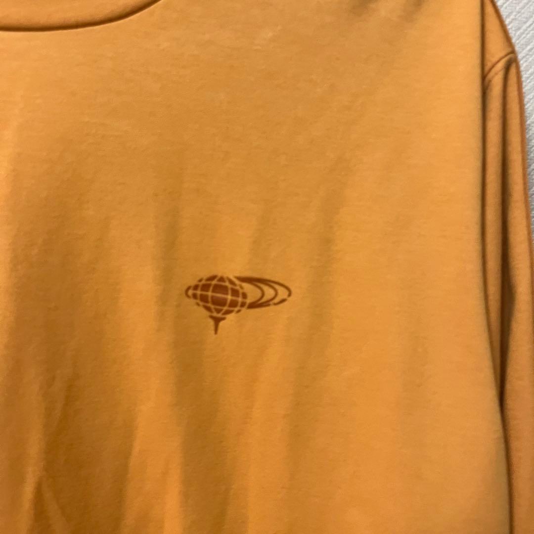 新品 BEAMS GOLF 長袖 ラインロゴ モックネック オレンジ
