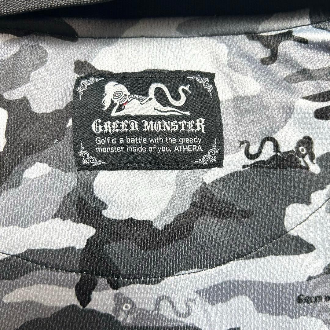 グリードモンスター　メッシュポロシャツ　マルチカモフラ　M ゴルフ
