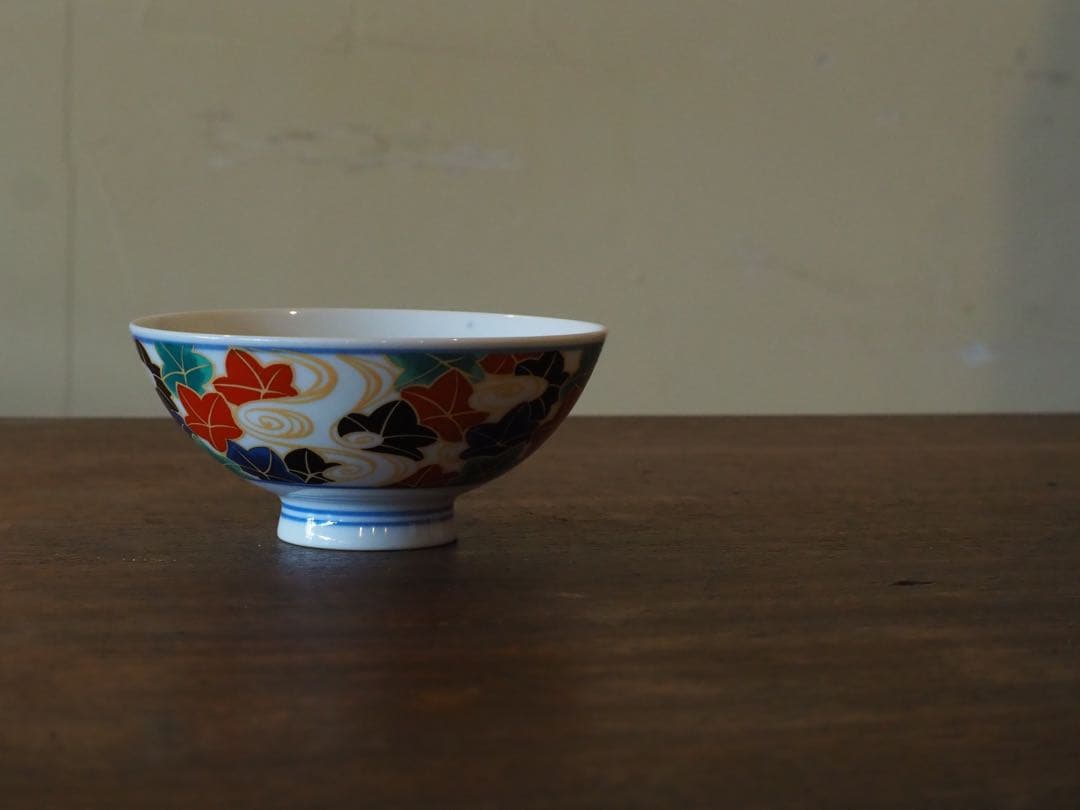 有田焼 彩窯 茶わん 茶碗 飯碗 絵変わり 4客
