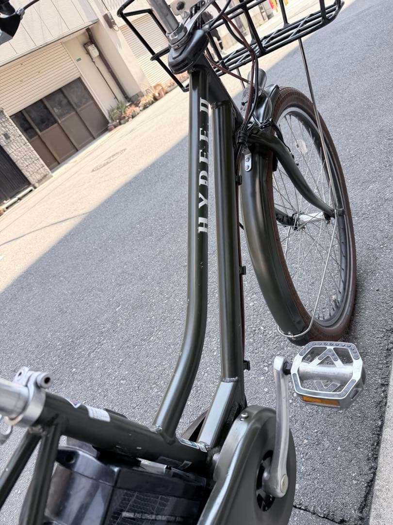 HYDEE II ブリヂストン 電動アシスト自転車 オリーブグリーン