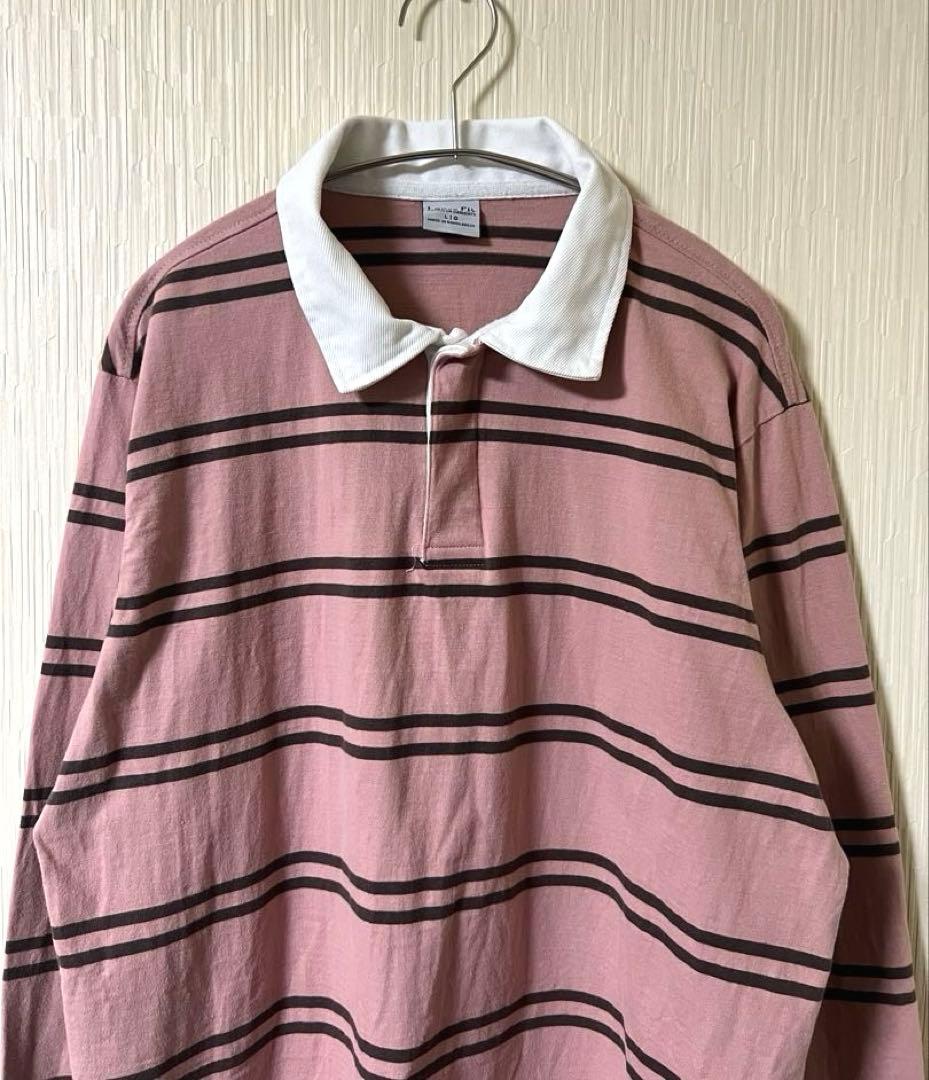 CottonOn コットンオン Loose Fit ボーダー ラガーシャツ 美品