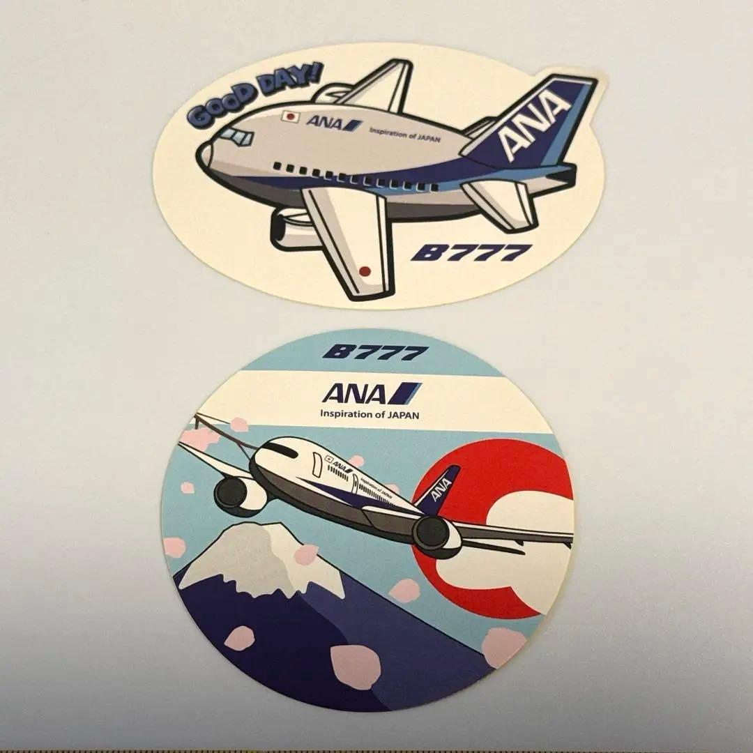【レア非売品】ANA 777 国際線 ステッカー 日本 富士山