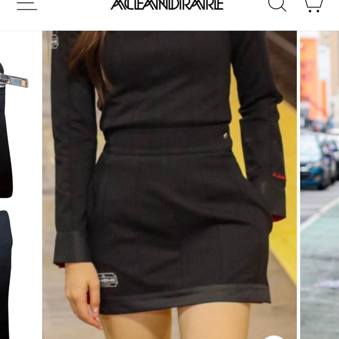【完売】エースアンドレア SLIMLINE ブラック スカート