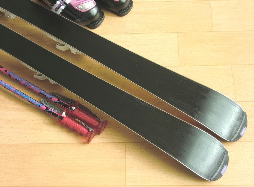 ■■最終特価■送料無料■ハート■子供用スキーセット■板120靴21■WAX済■■
