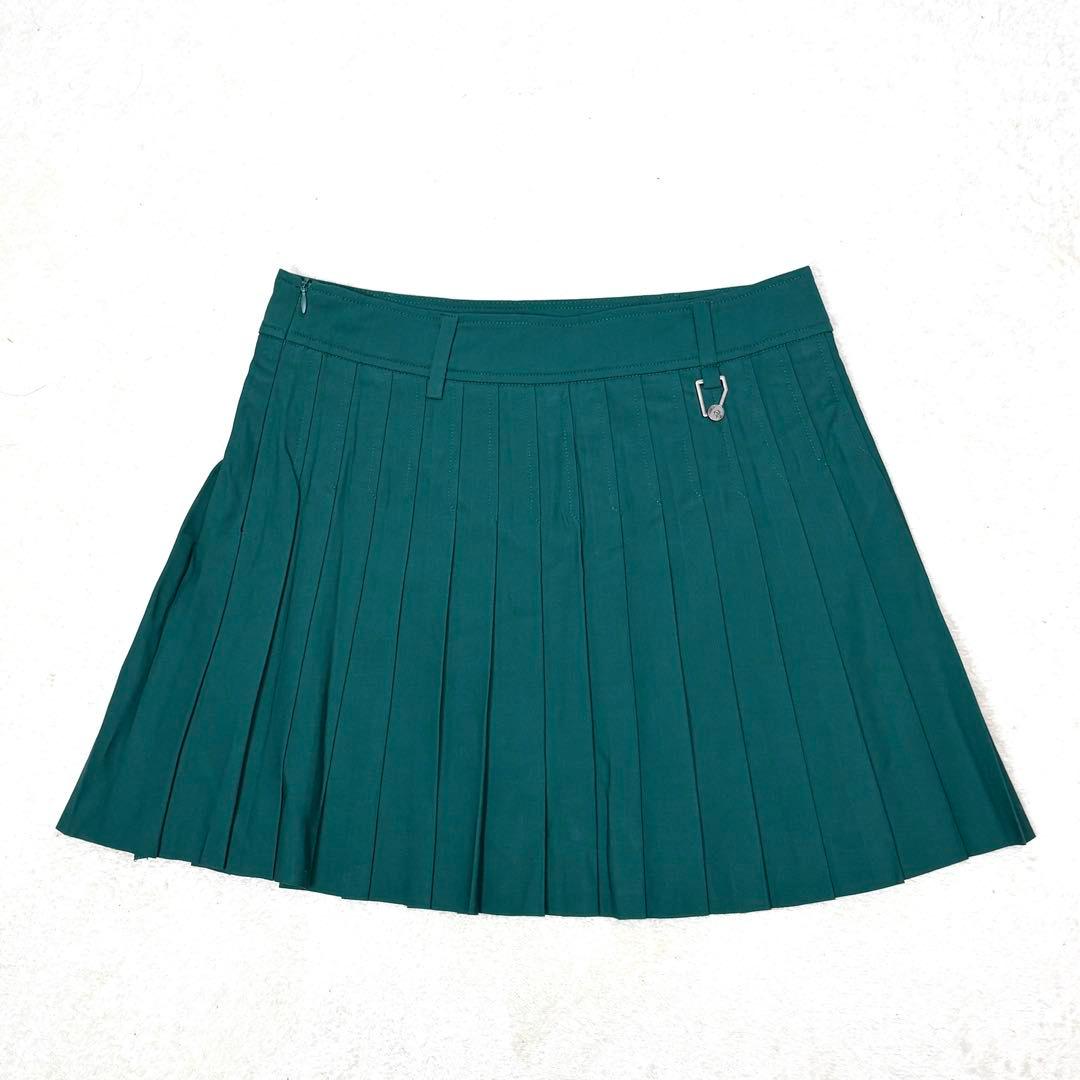 未使用品　Malbon Golf プリーツスカート　グリーン　Lサイズ