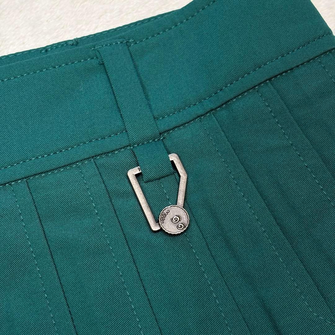 未使用品　Malbon Golf プリーツスカート　グリーン　Lサイズ