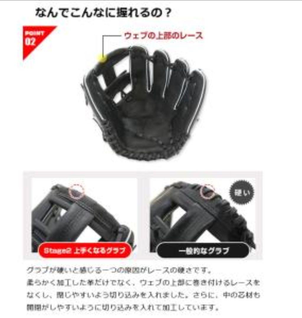【⭐️値下げ⭐️】Stage2 上手くなるグラブ [軟式用]