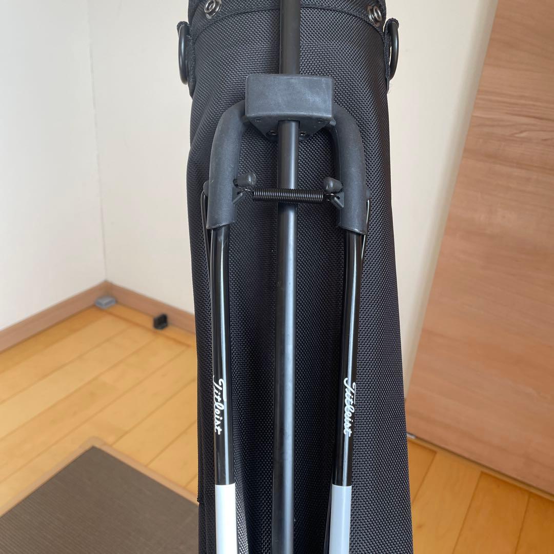 Titleist スタンドバッグ ブラック/ホワイト　カバー付